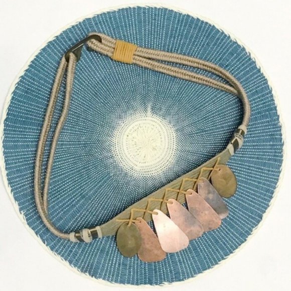 vintage | artisan copper charm boho statement rope belt main image 7